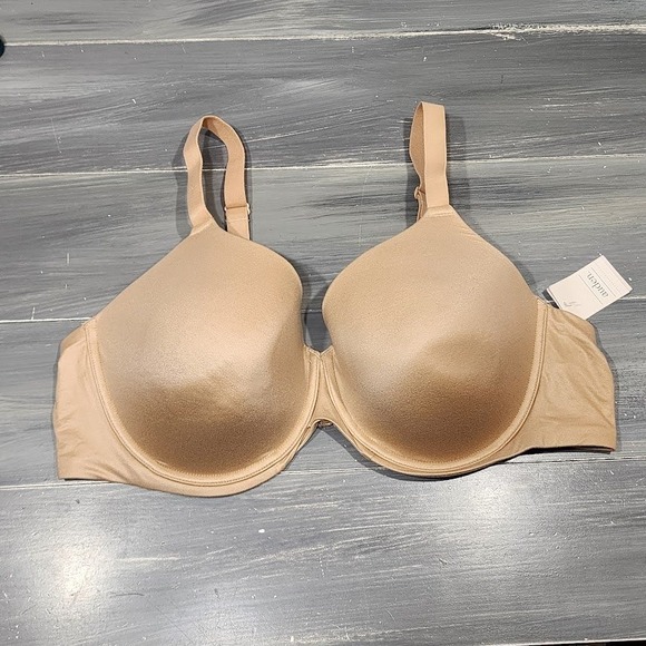 Auden Other - Auden Lightly Lined Full Coverage T-Shirt Bra 46C‎ Underwire Beige The Superstar